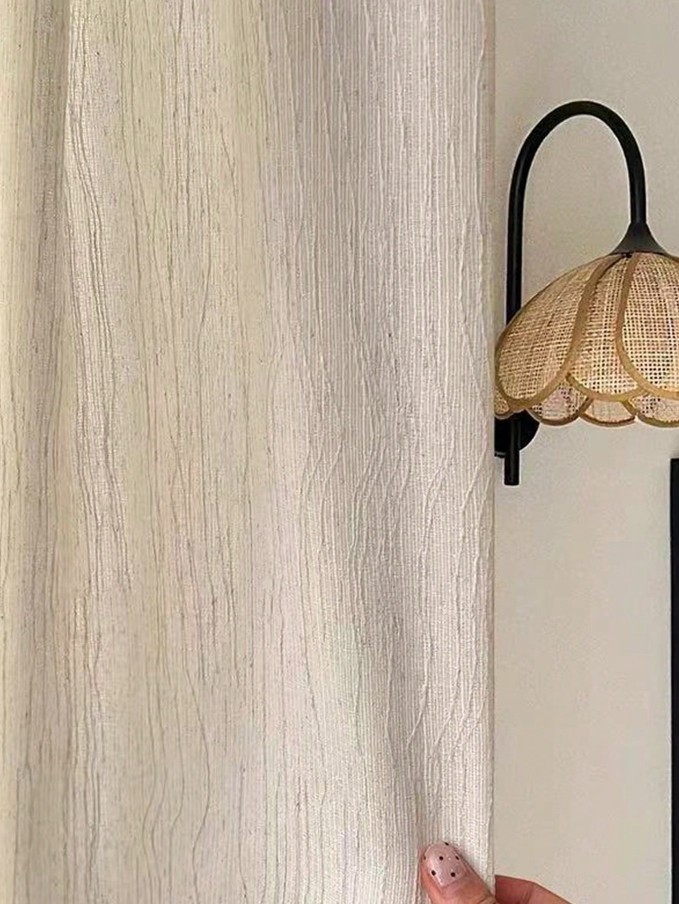 Woodworking Boards - 1 rideau de fenêtre transparent beige
