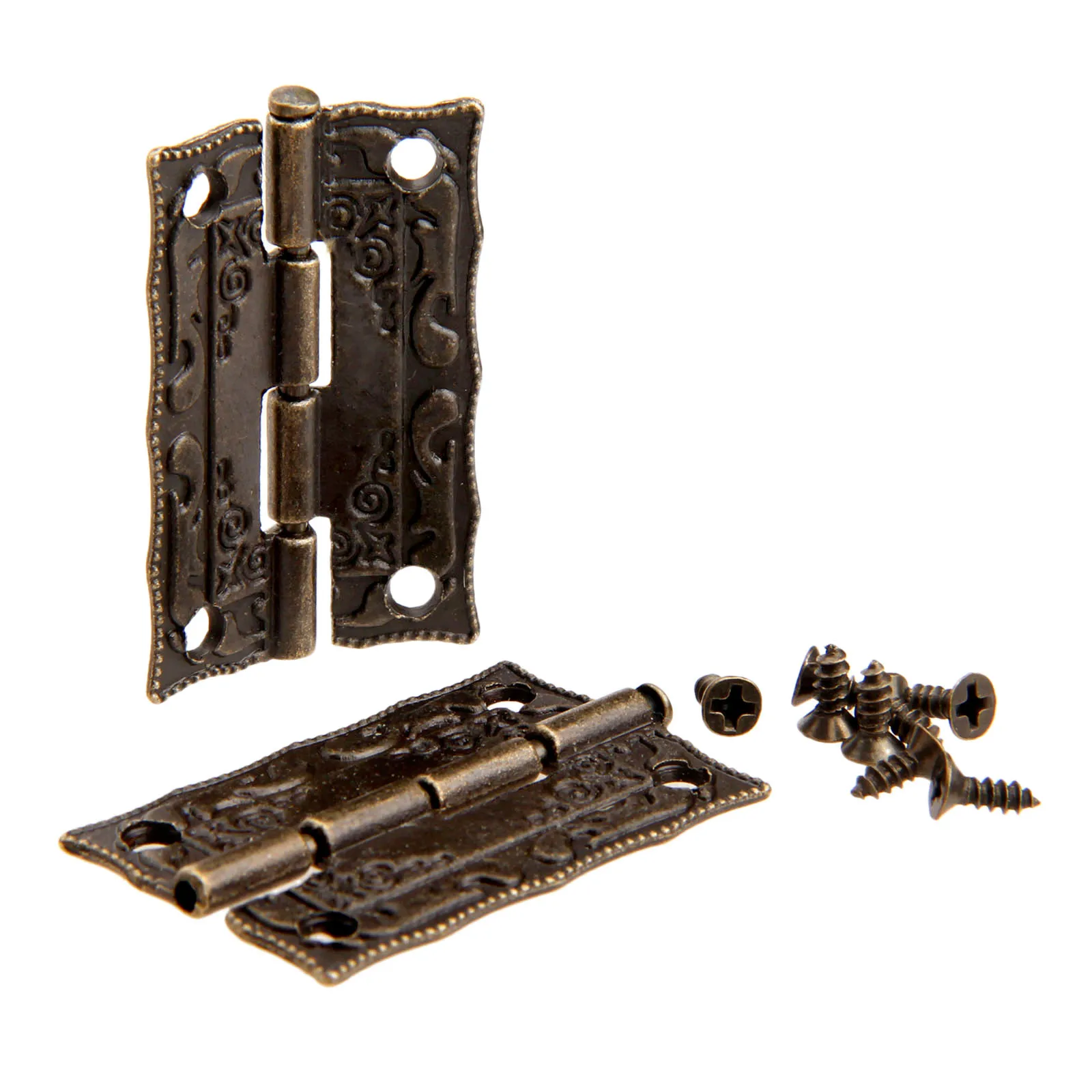 Woodworking Quotes - Charnières en fer bronze antique, vis