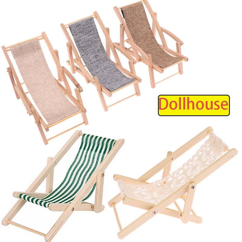 Wood Woodworking - 1Pc 1/12 maison de poupée chaise