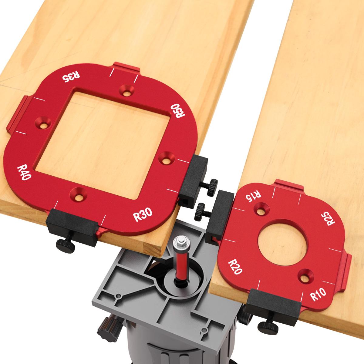 Woodworking Project Plans - Gabarit d'arrondissement d'angle 4-en-1 pour routeur,
