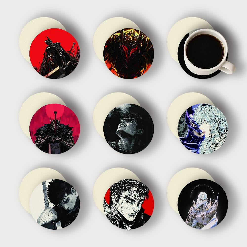 Woodworking Room - Sous-verres en bois 2D Anime B-Berserk,