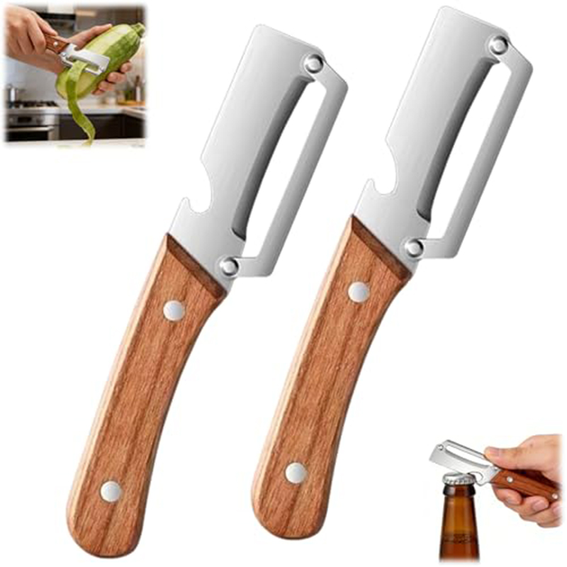 Woodworking Project - Éplucheur de cuisine en acier inoxydable