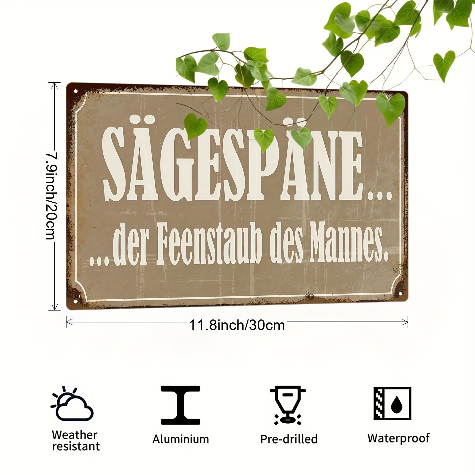 Panneau métallique vintage « S - Woodworking Quotes avis et prix