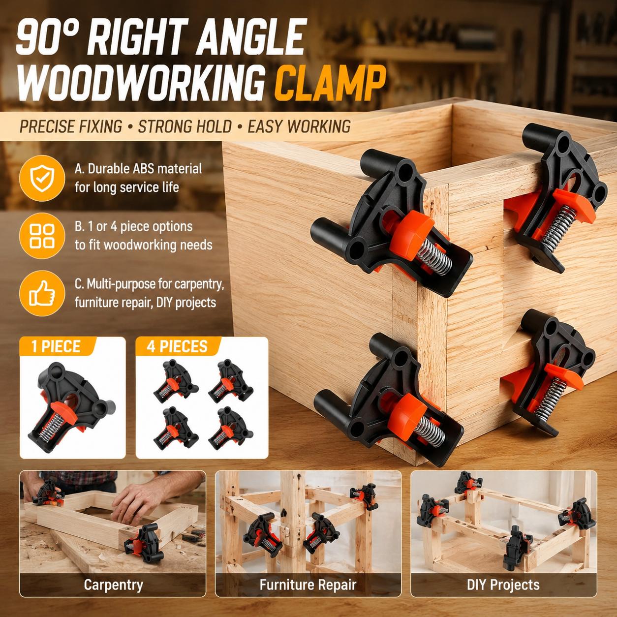 Kit de pinces d'angle à 90 deg - Woodworking Kit avis et prix