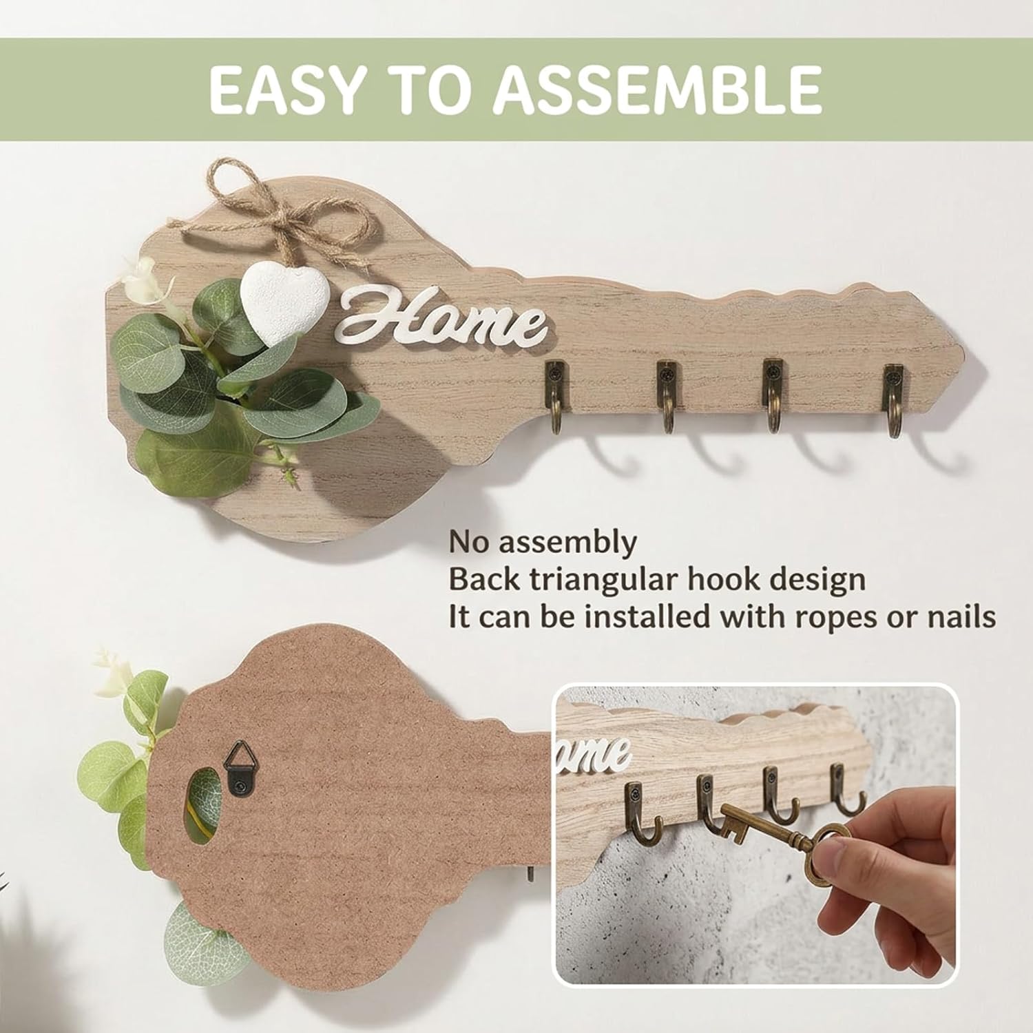 Porte-clés mural en bois rusti - Woodworking Room avis et prix