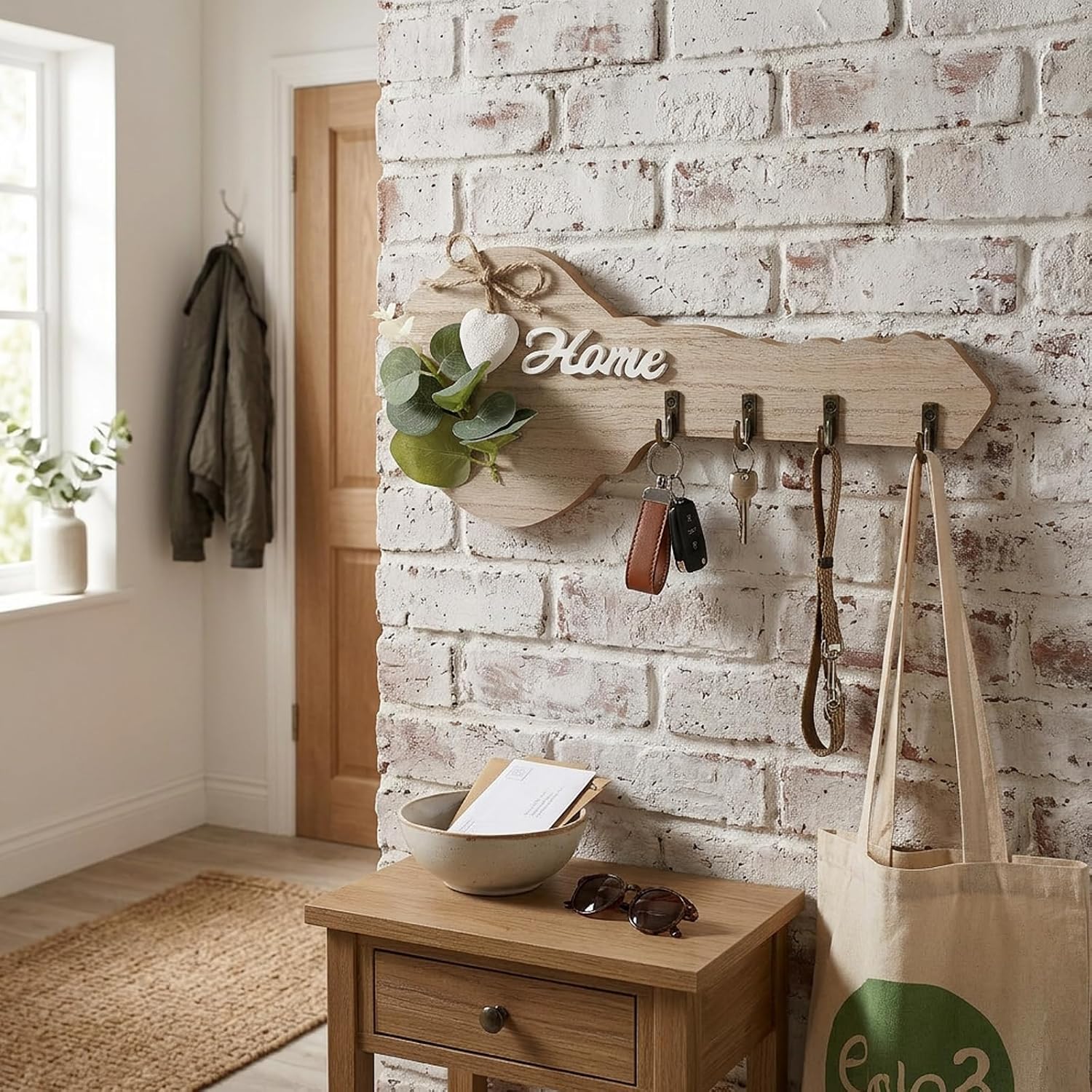 Porte-clés mural en bois rusti - Woodworking Room avis et prix