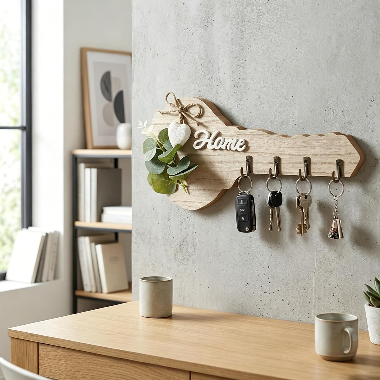Porte-clés mural en bois rusti - Woodworking Room avis et prix